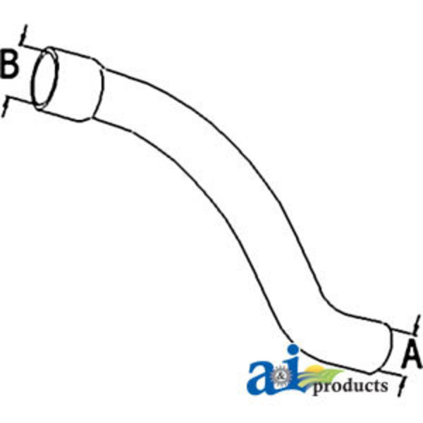 A & I Products Radiator Hose, Upper 18" x2" x2" A-303154912